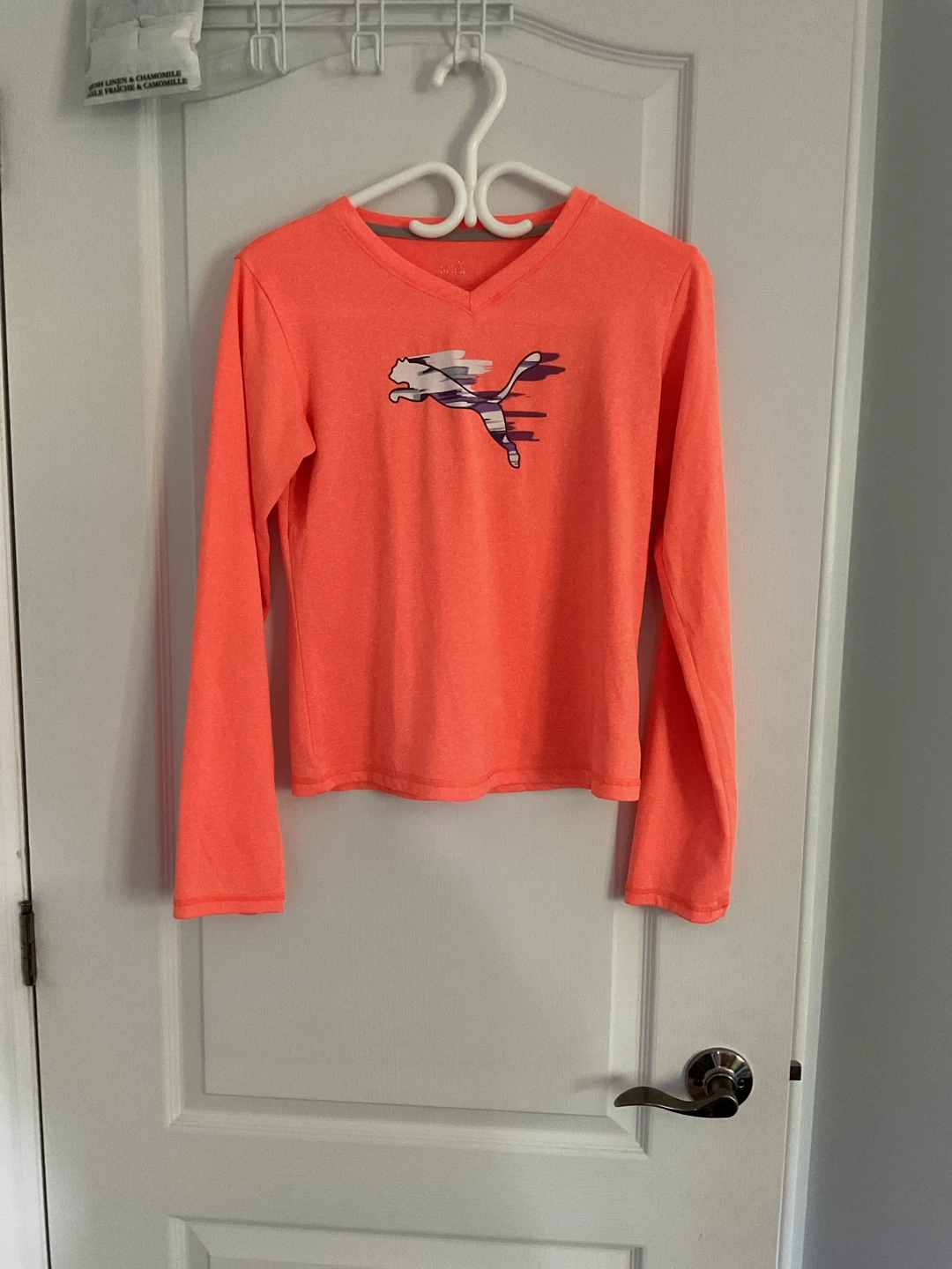 Puma Long Sleeve V-Neck T-Shirt