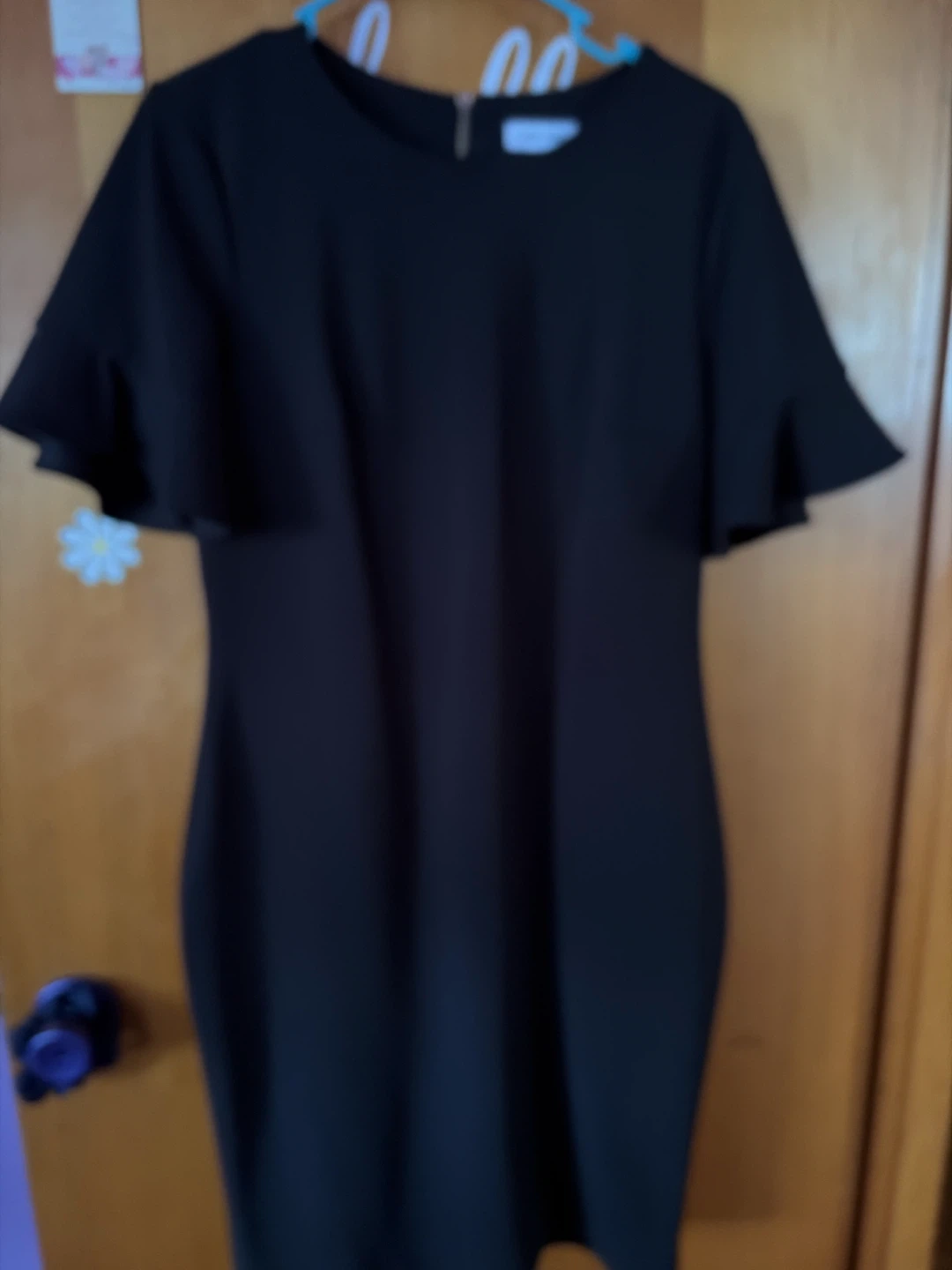 Calvin Klein Black Ruffle Sleeve Dress - photo 3