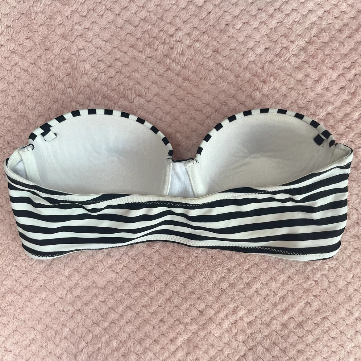 Strapless Striped Bikini Top - photo 2
