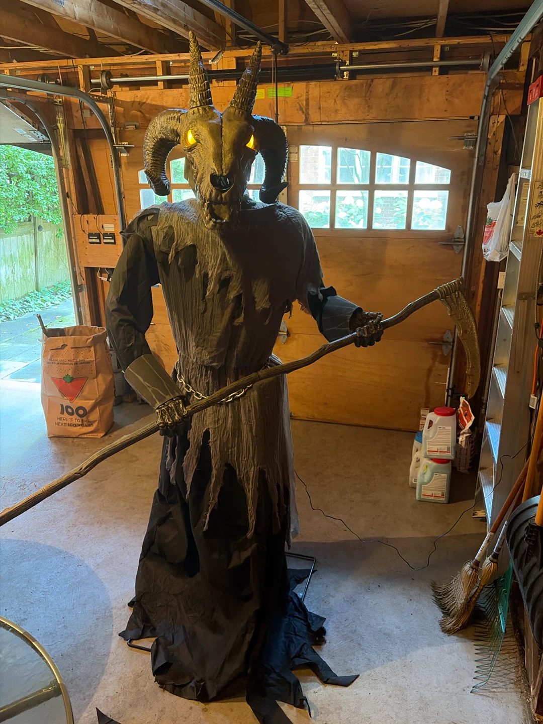 7.6 Ft Baphomet Animatronic Halloween decor