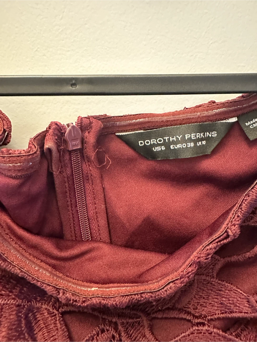 Dorothy Perkins Burgundy Lace Dress - photo 2