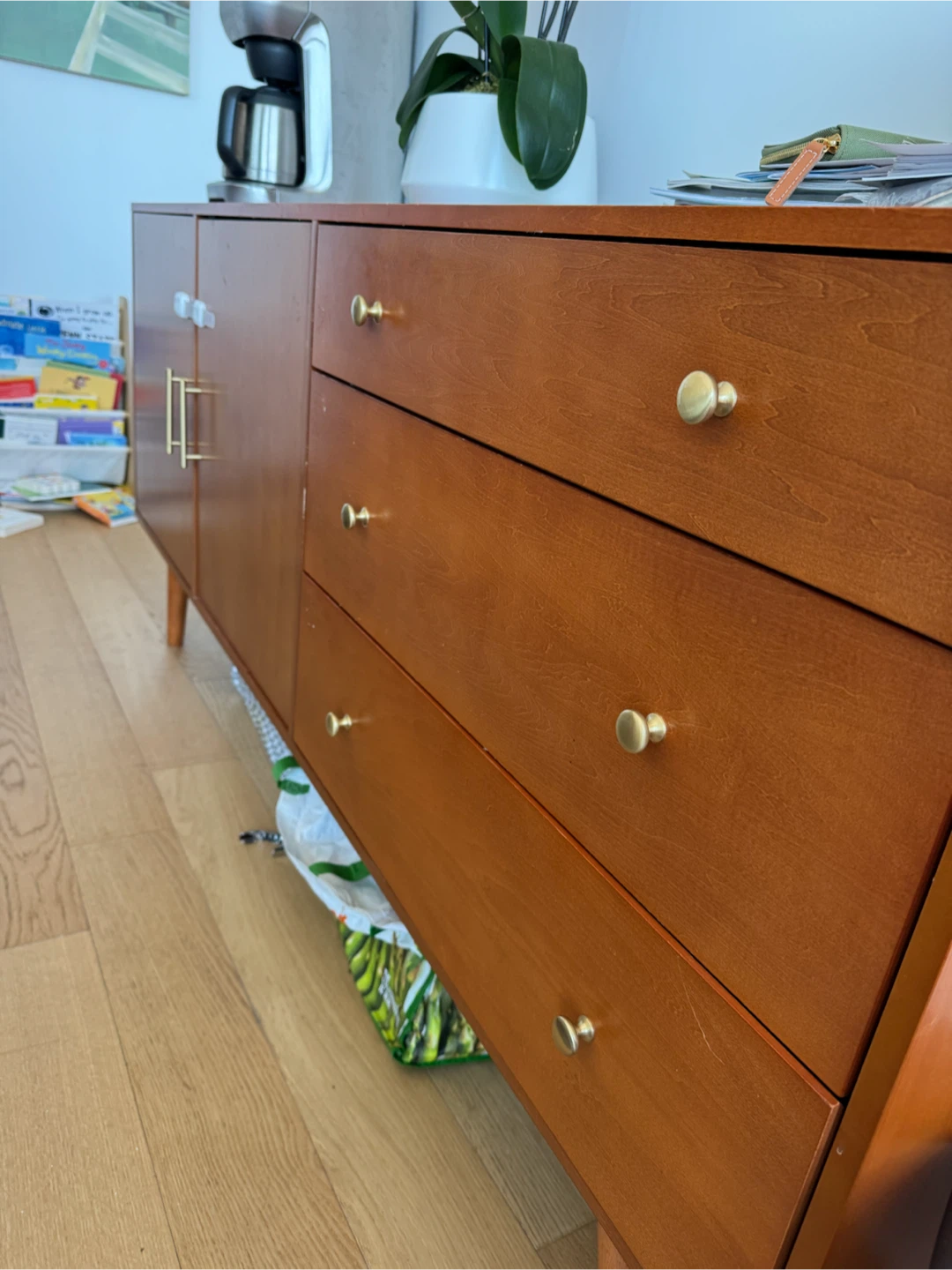 Walker Edison Mid-Century Modern Kitchen Buffet - 70 Inch - photo 2