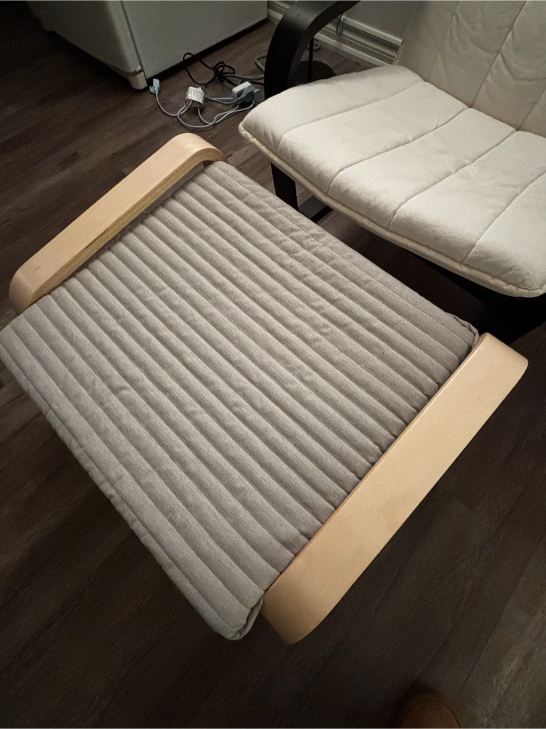 IKEA Poäng Armchair and Footstool - photo 3