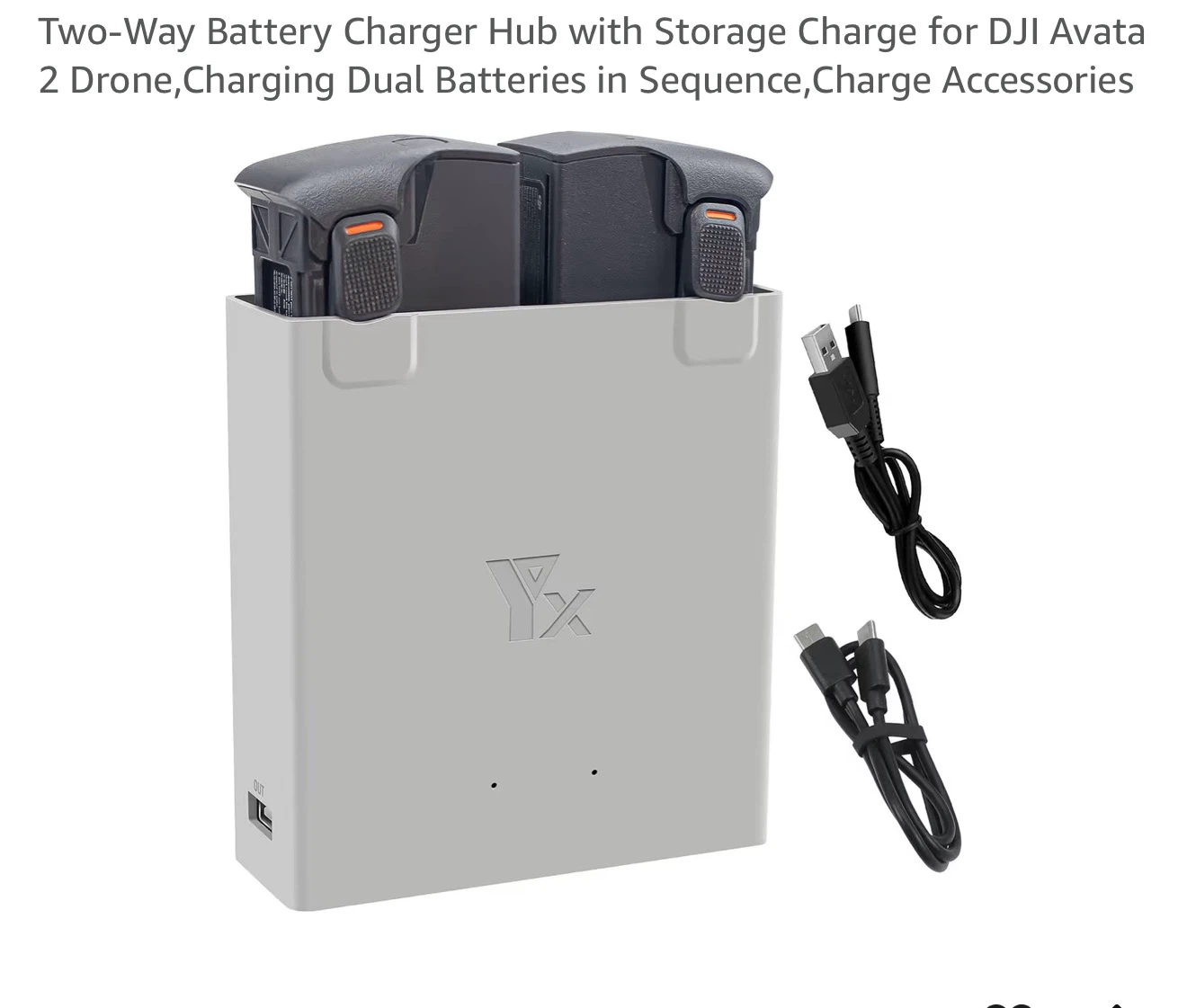 DJI Avata 2 Drone Two-Way Battery Charger Hub