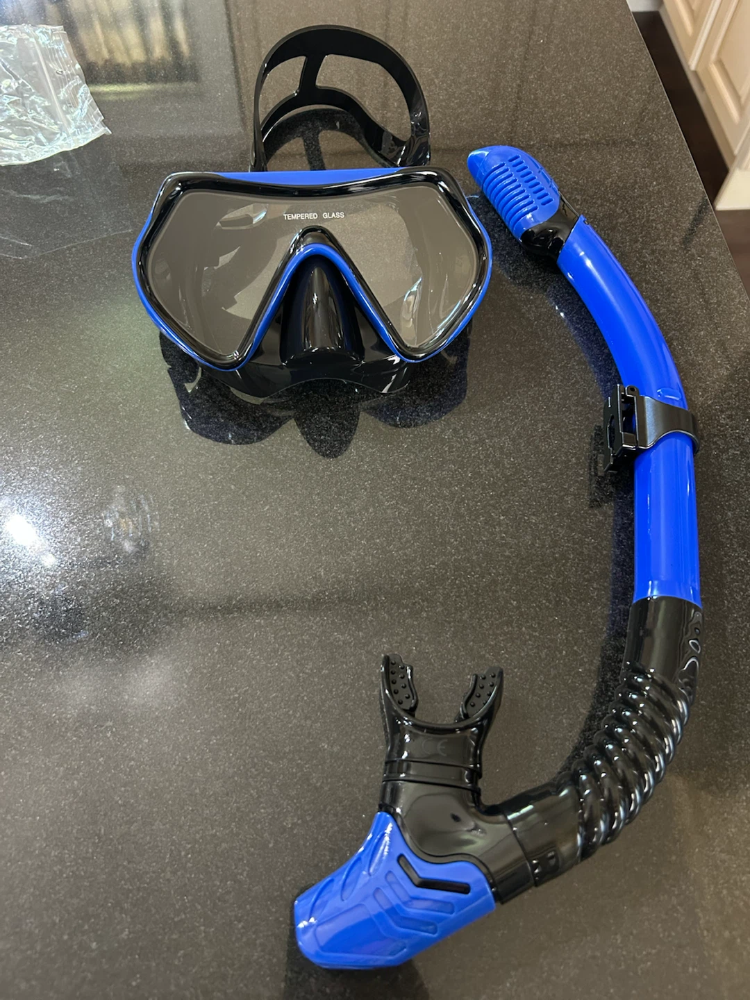 Solava Snorkel Set - Blue & Black x 1 + pink and black x 2