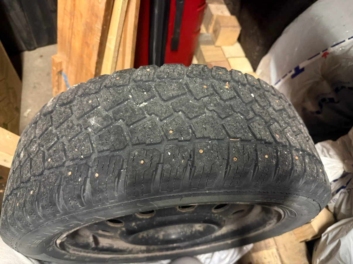 TEMPRA Studded Winter Tires on Steel Rims