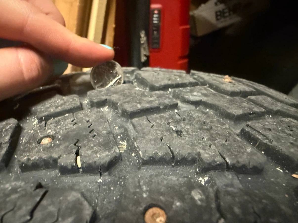 TEMPRA Studded Winter Tires on Steel Rims - photo 2
