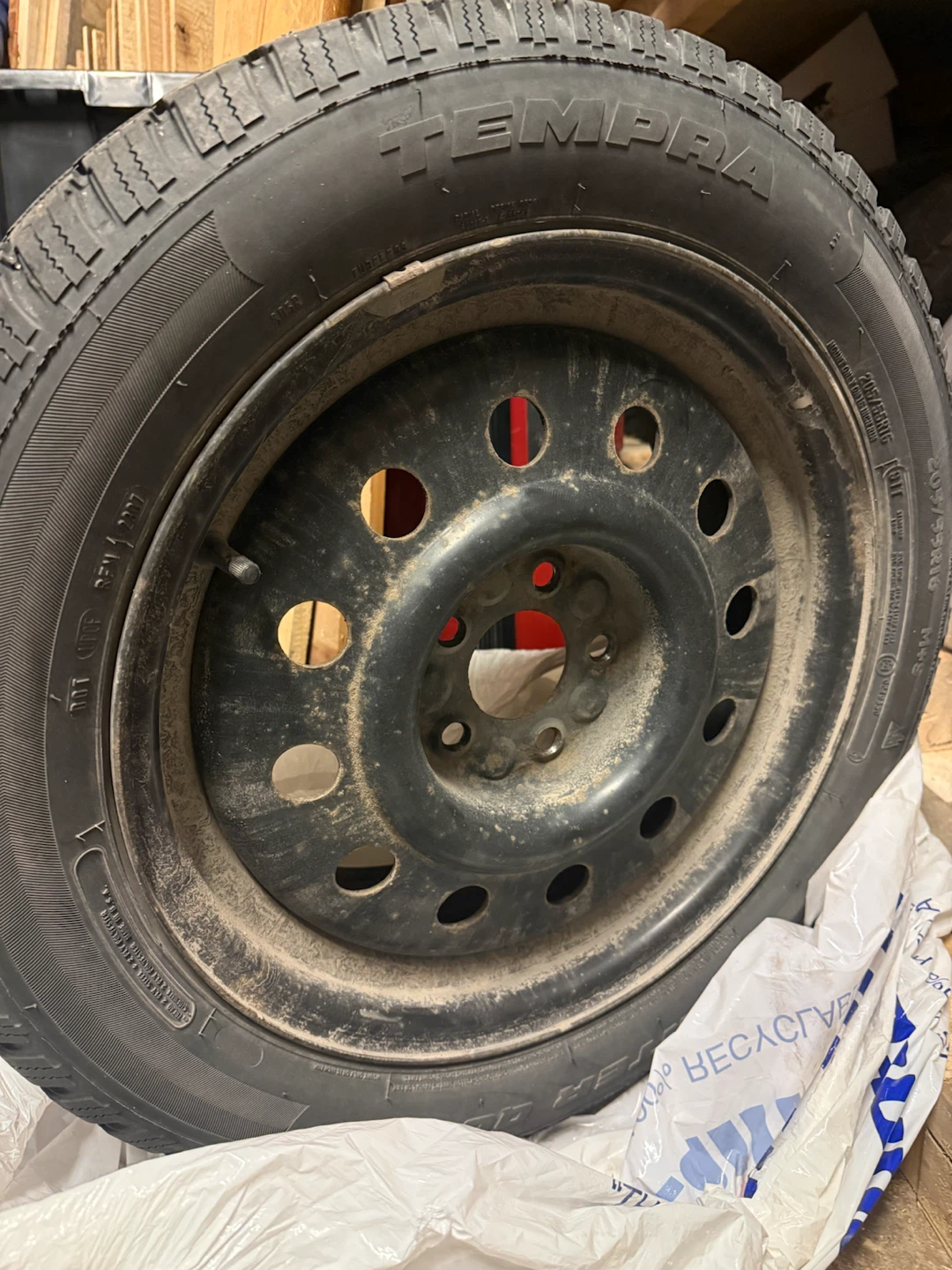 TEMPRA Studded Winter Tires on Steel Rims - photo 3