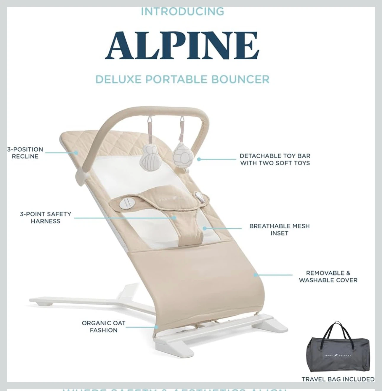 Baby Delight Alpine Deluxe Portable Bouncer