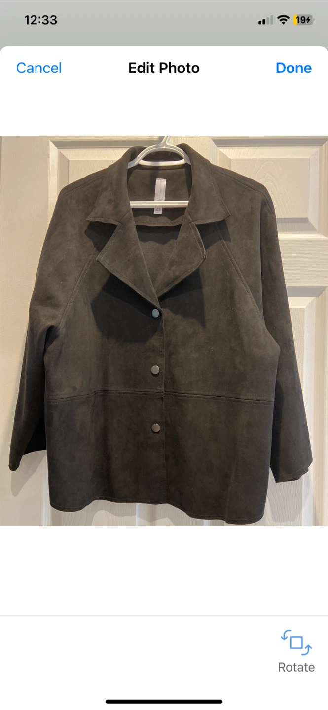 Marla Wynne  Size M Faux Suede Jacket