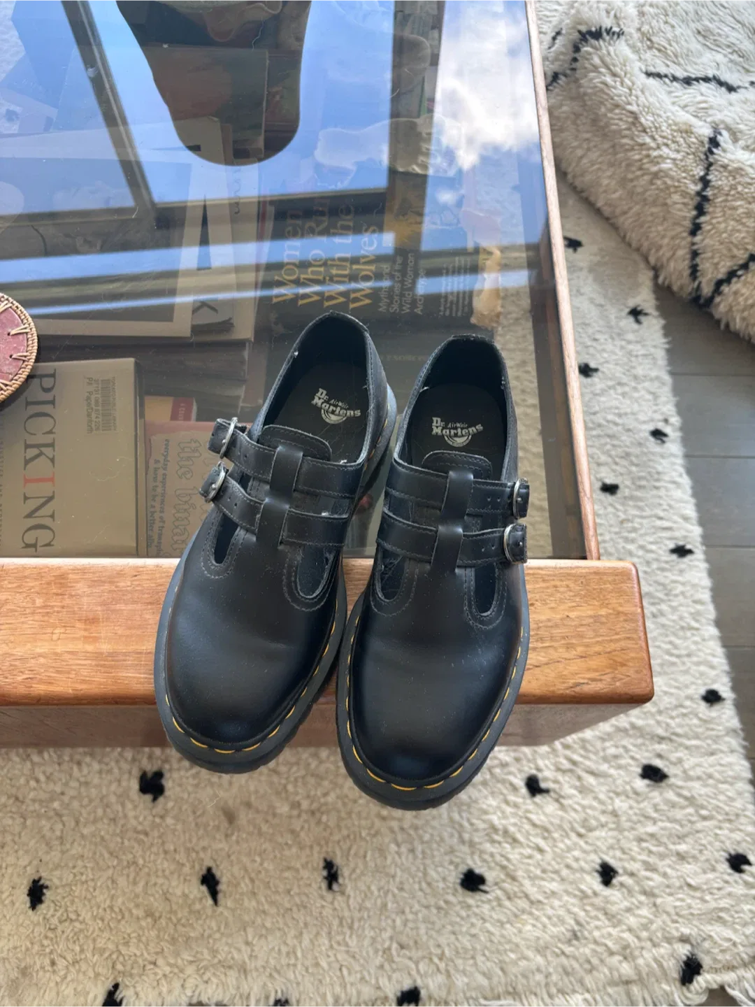 Dr. Martens Black Mary Jane Buckle Shoes