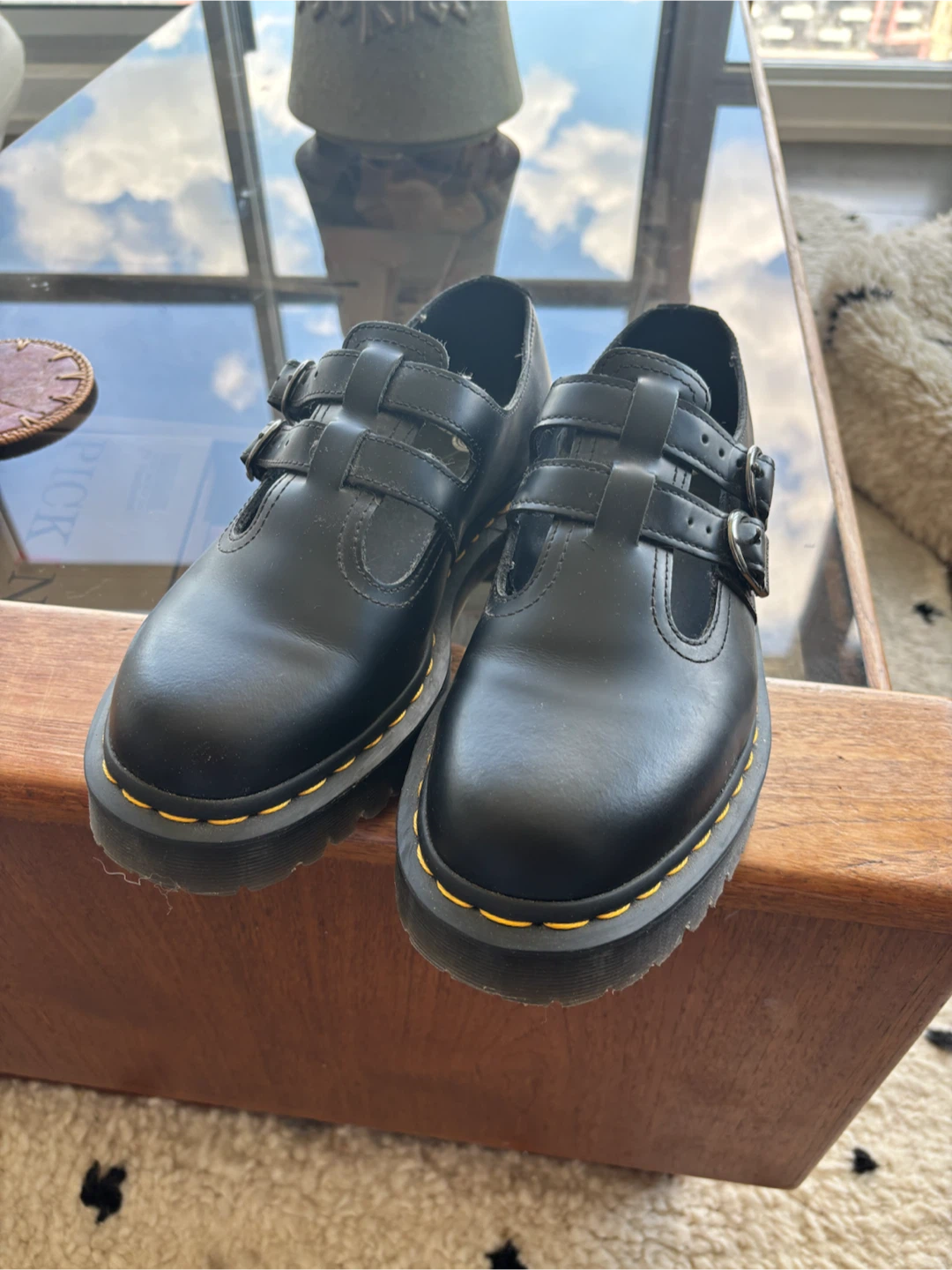 Dr. Martens Black Mary Jane Buckle Shoes - photo 2