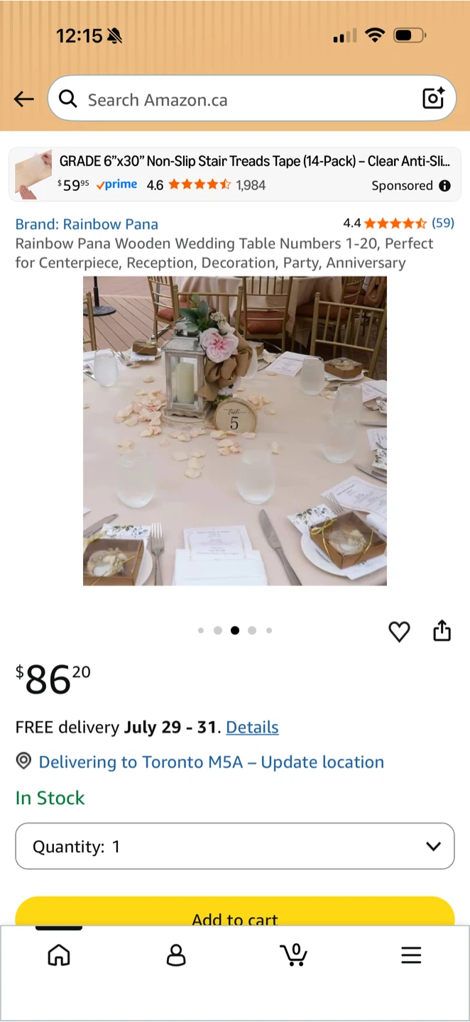 Rainbow Pana Wooden Wedding Table Numbers 1-20 - photo 2