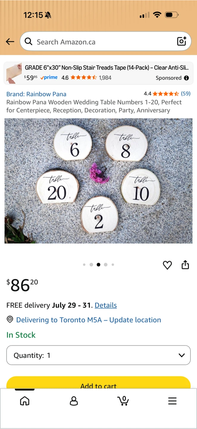 Rainbow Pana Wooden Wedding Table Numbers 1-20 - photo 3