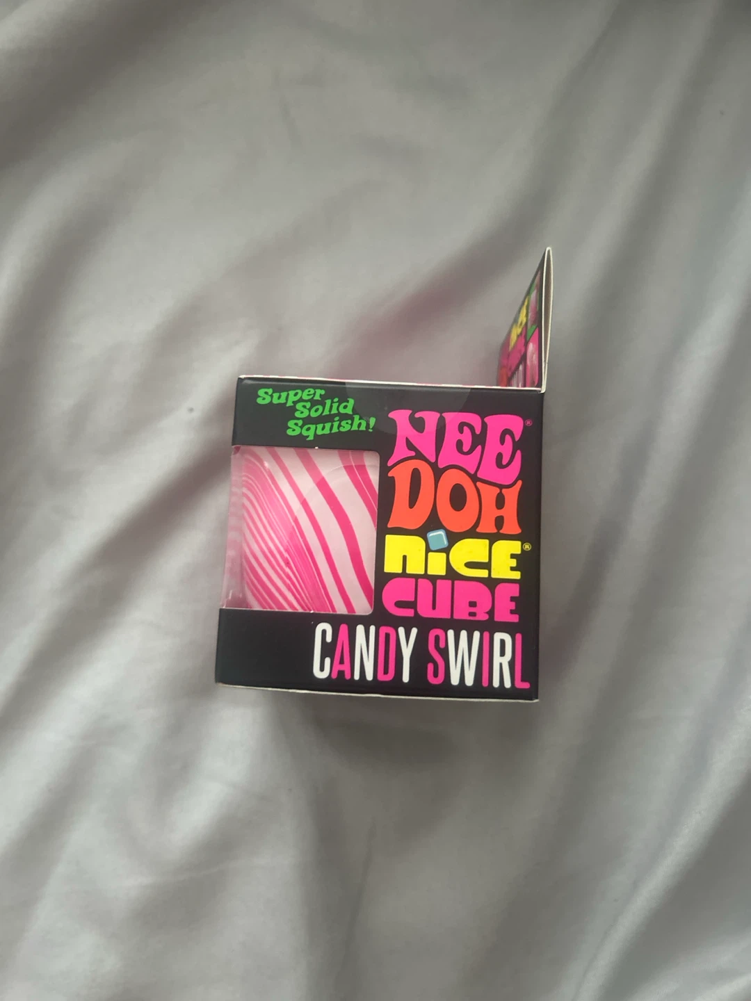 Nee Doh Nice Cube Candy Swirl Squishy Toy - photo 3