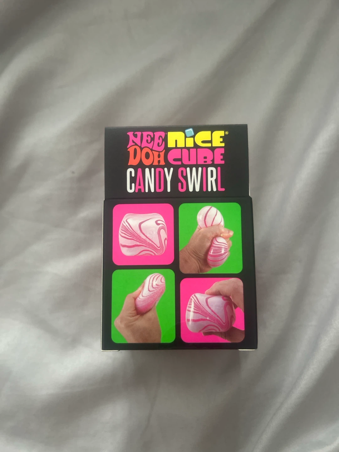 Nee Doh Nice Cube Candy Swirl Squishy Toy - photo 5