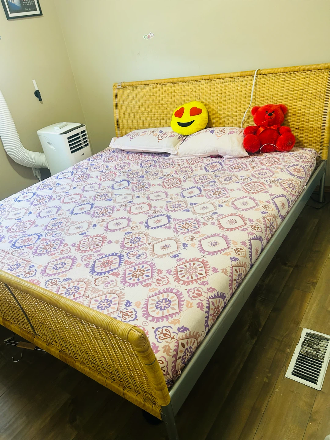 King  Bed Frame with Metal Base