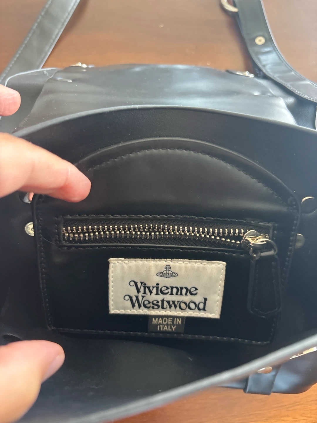 Vivienne Westwood Black Leather Shoulder Bag - photo 2
