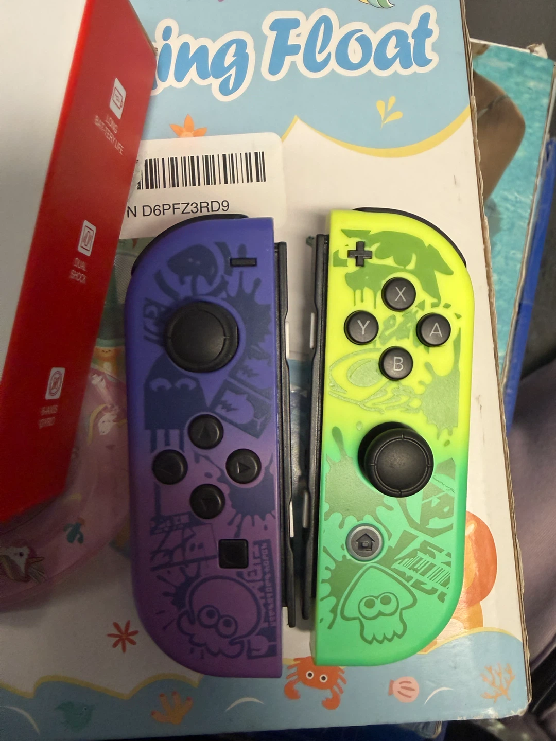 FZPYZO Switch Joy-Con Controllers (Purple/Green) - photo 3