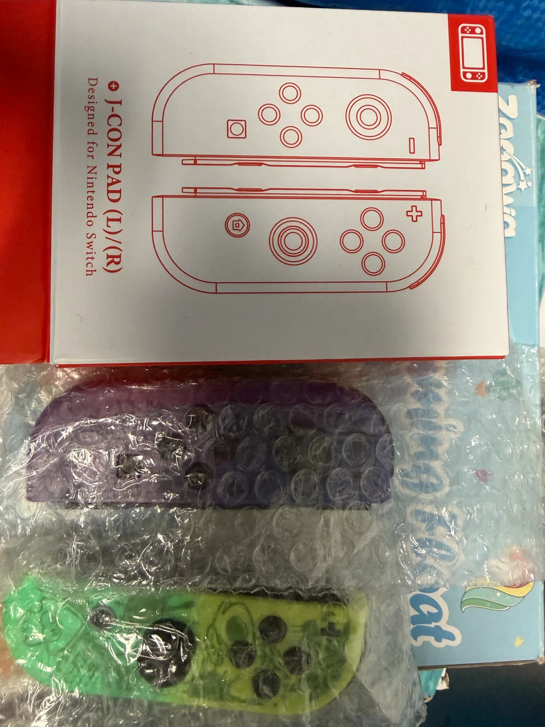 FZPYZO Switch Joy-Con Controllers (Purple/Green) - photo 4