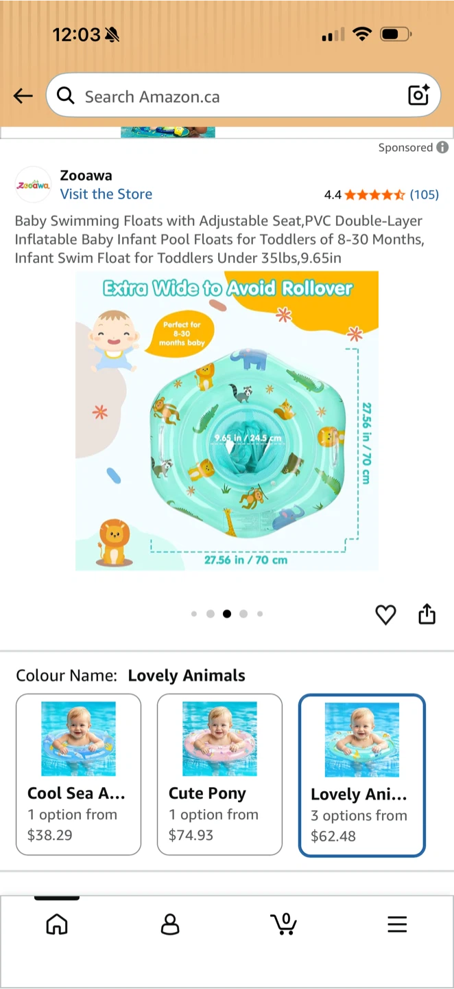 Zooawa Baby Swimming Float - photo 4