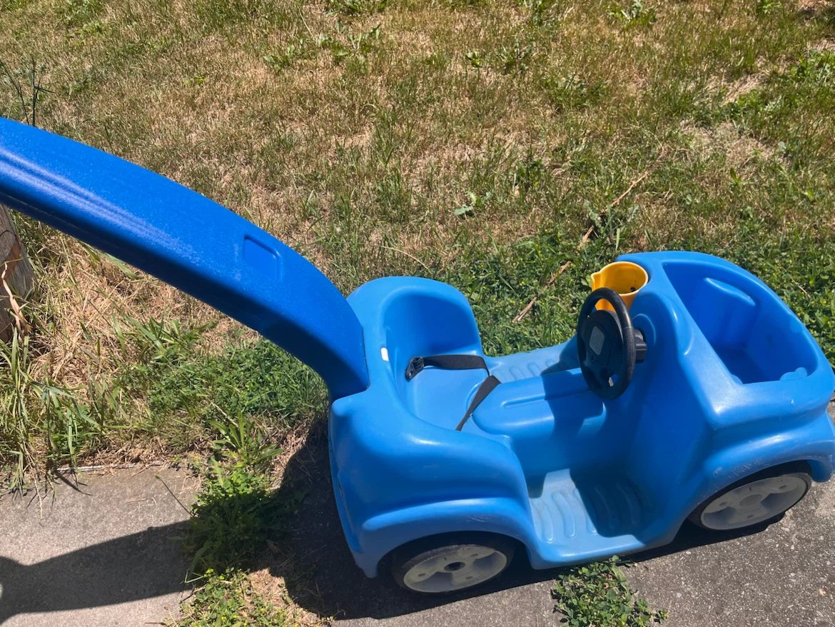 Blue Push Car with Handle - photo 3