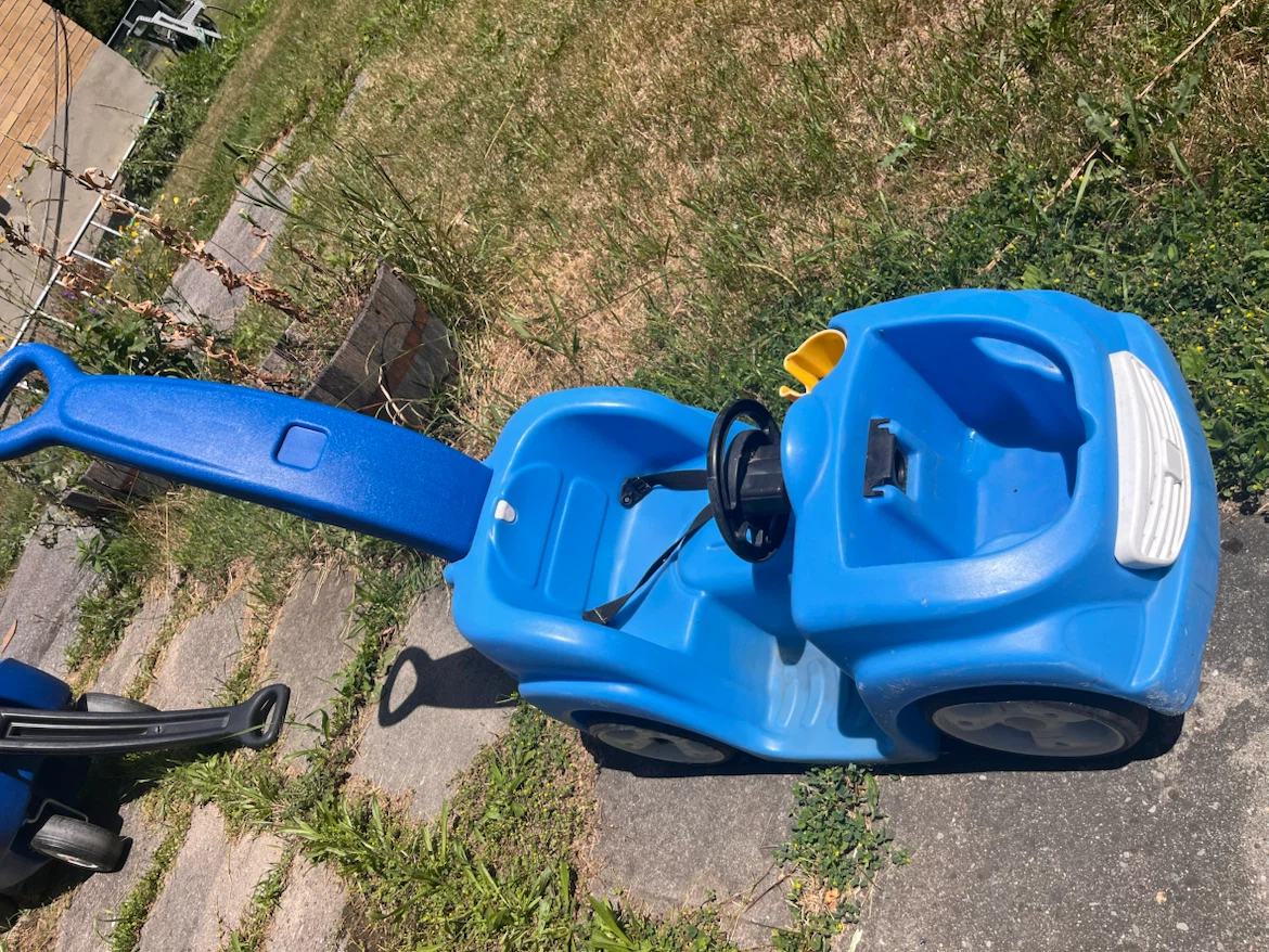 Blue Push Car with Handle - photo 4