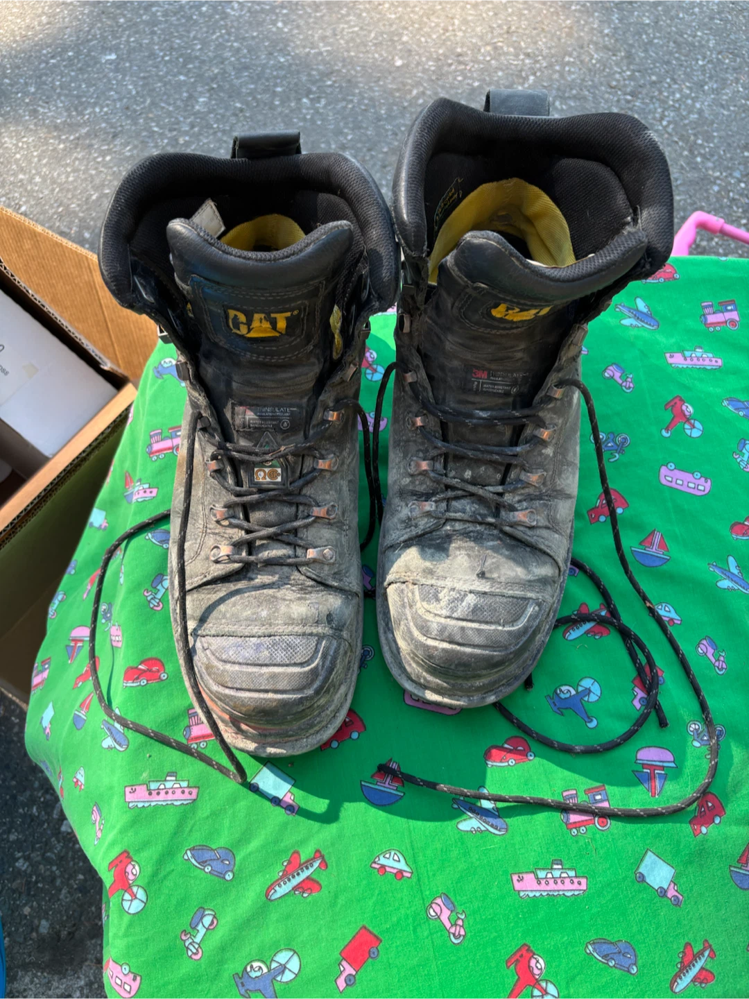 CAT Work Boots - Men Size 12 Wide