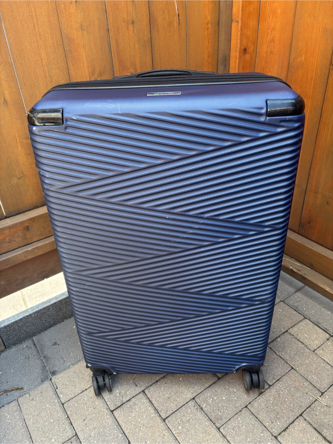 Toscano Italy Blue Hard-Shell Suitcase
