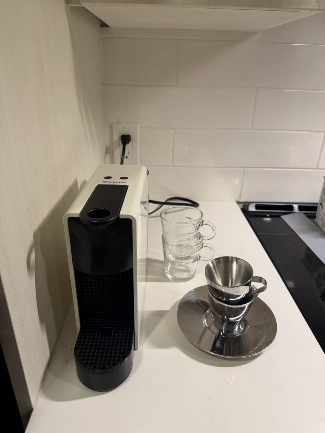 Nespresso Essenza Mini Single Serve Pod Espresso Machine - White