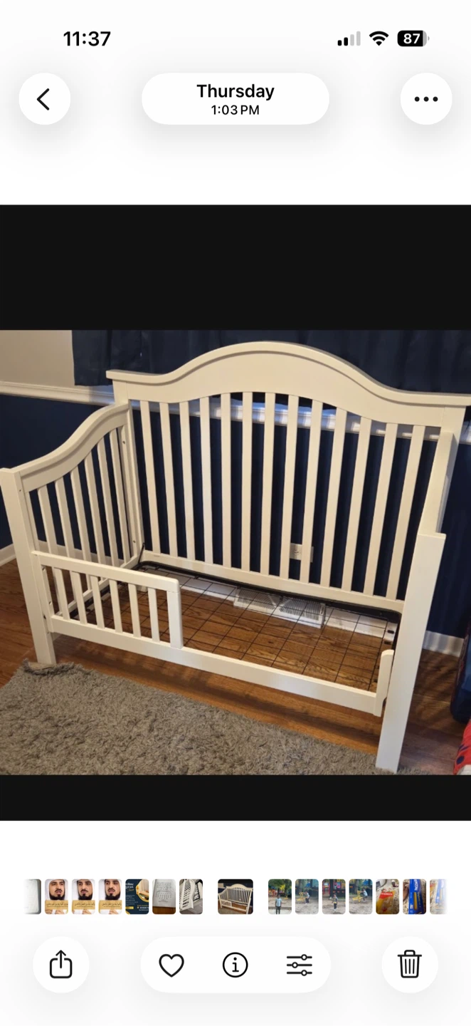 White crib