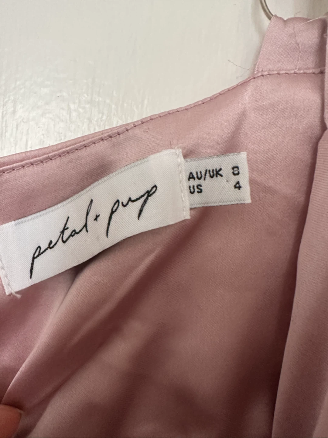 Petal + Pup Pink Satin Cutout Midi Dress Size US 4 - photo 3