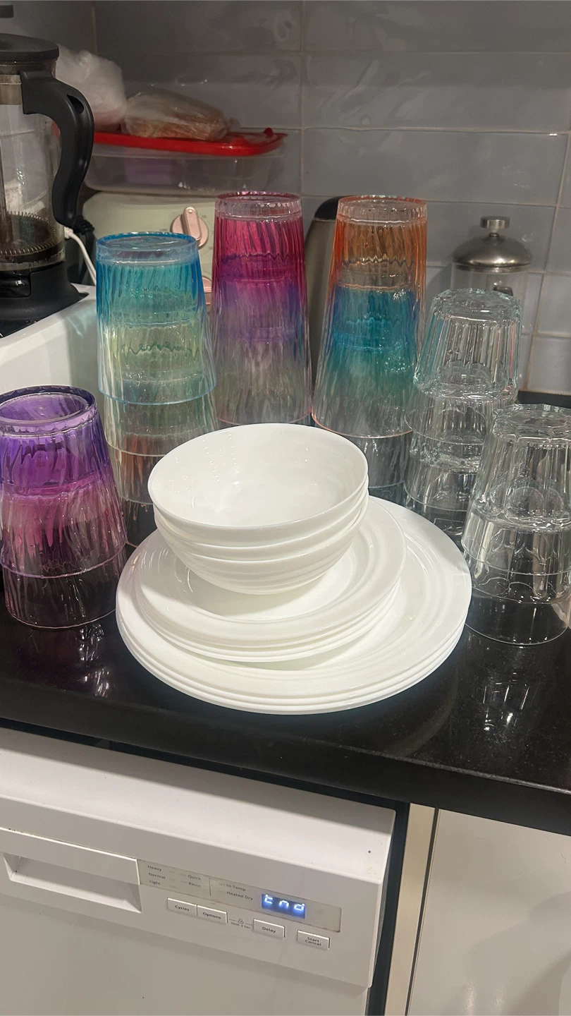 IKEA White Dinnerware Set