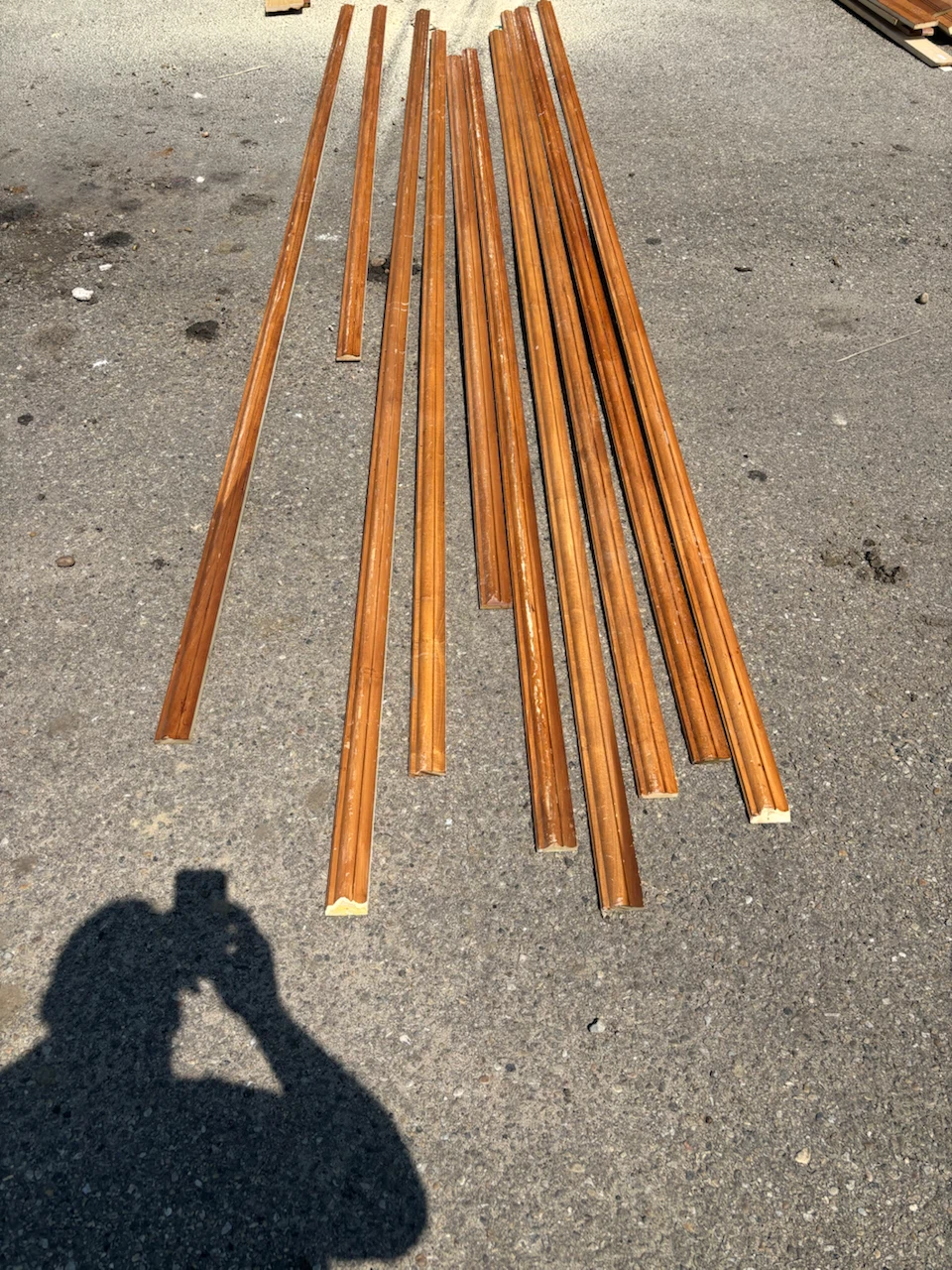 Over 200 feet of reclaimed maple 2 1/4