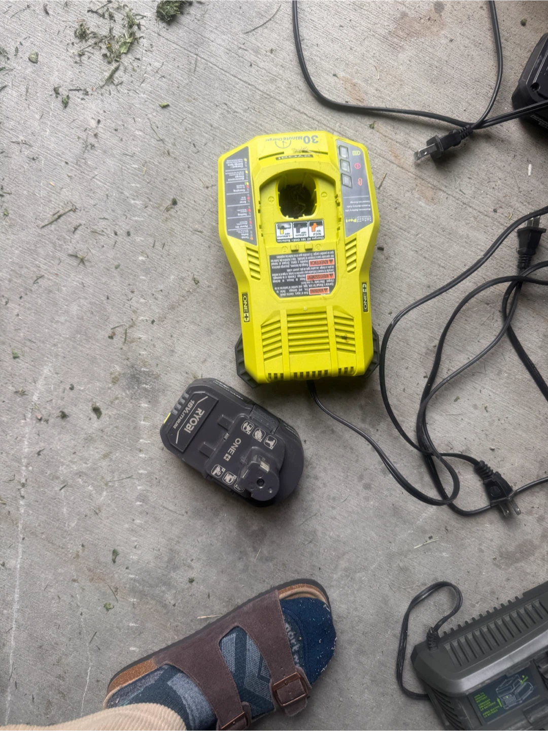Ryobi ONE+ 18V Lithium-Ion Battery and 30-Minute Charger - photo 2