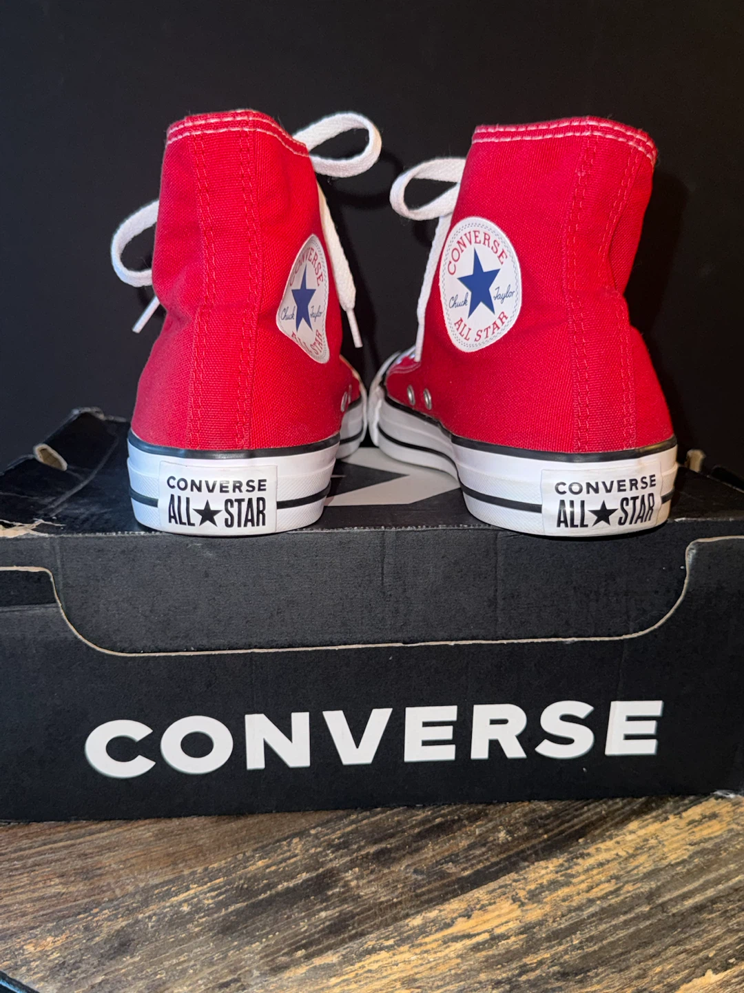 Converse All Star Red High Top Sneakers - photo 4