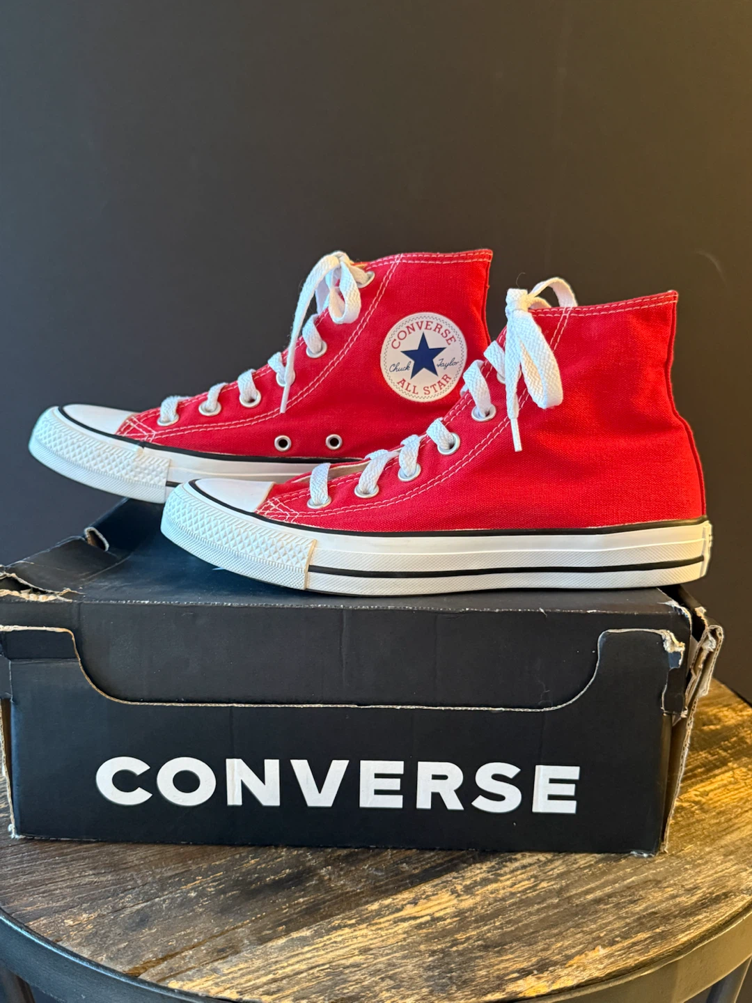 Converse All Star Red High Top Sneakers - photo 5