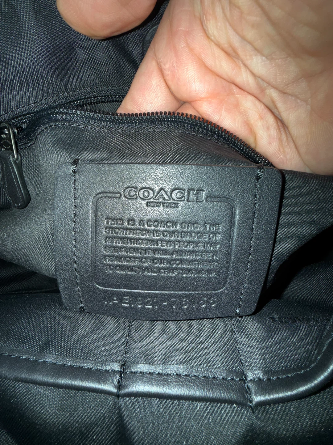 Coach Academy Backpack Black Signature Print - photo 3