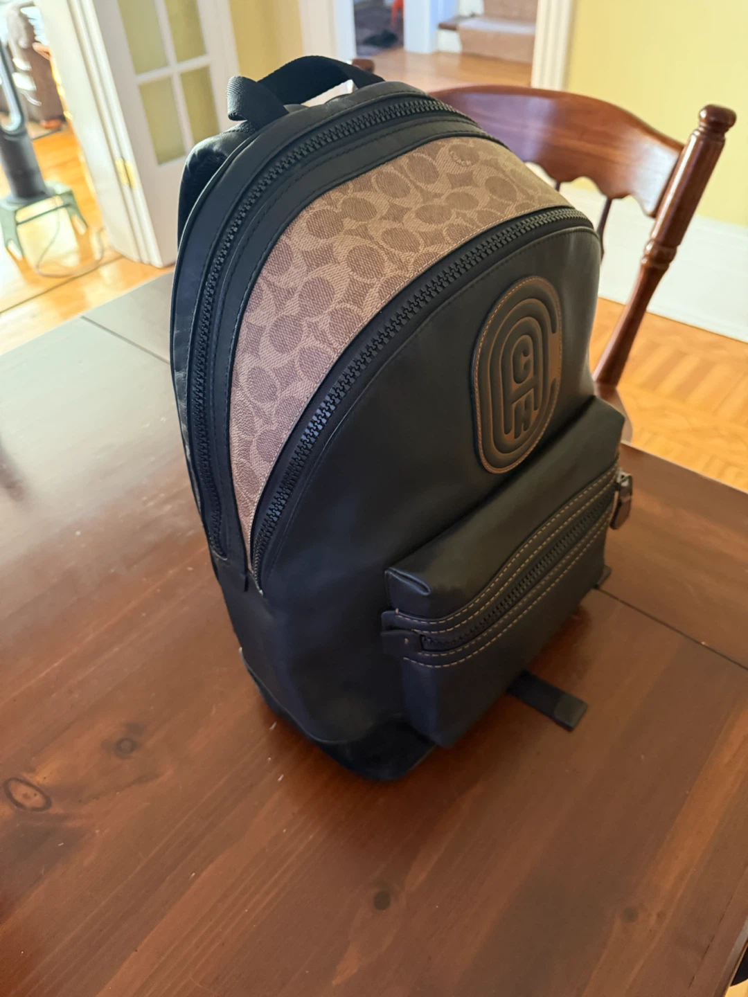Coach Academy Backpack Black Signature Print - photo 5