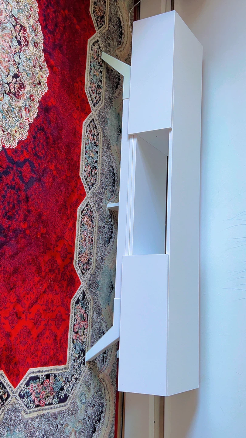 White TV Stand with Storage - photo 2