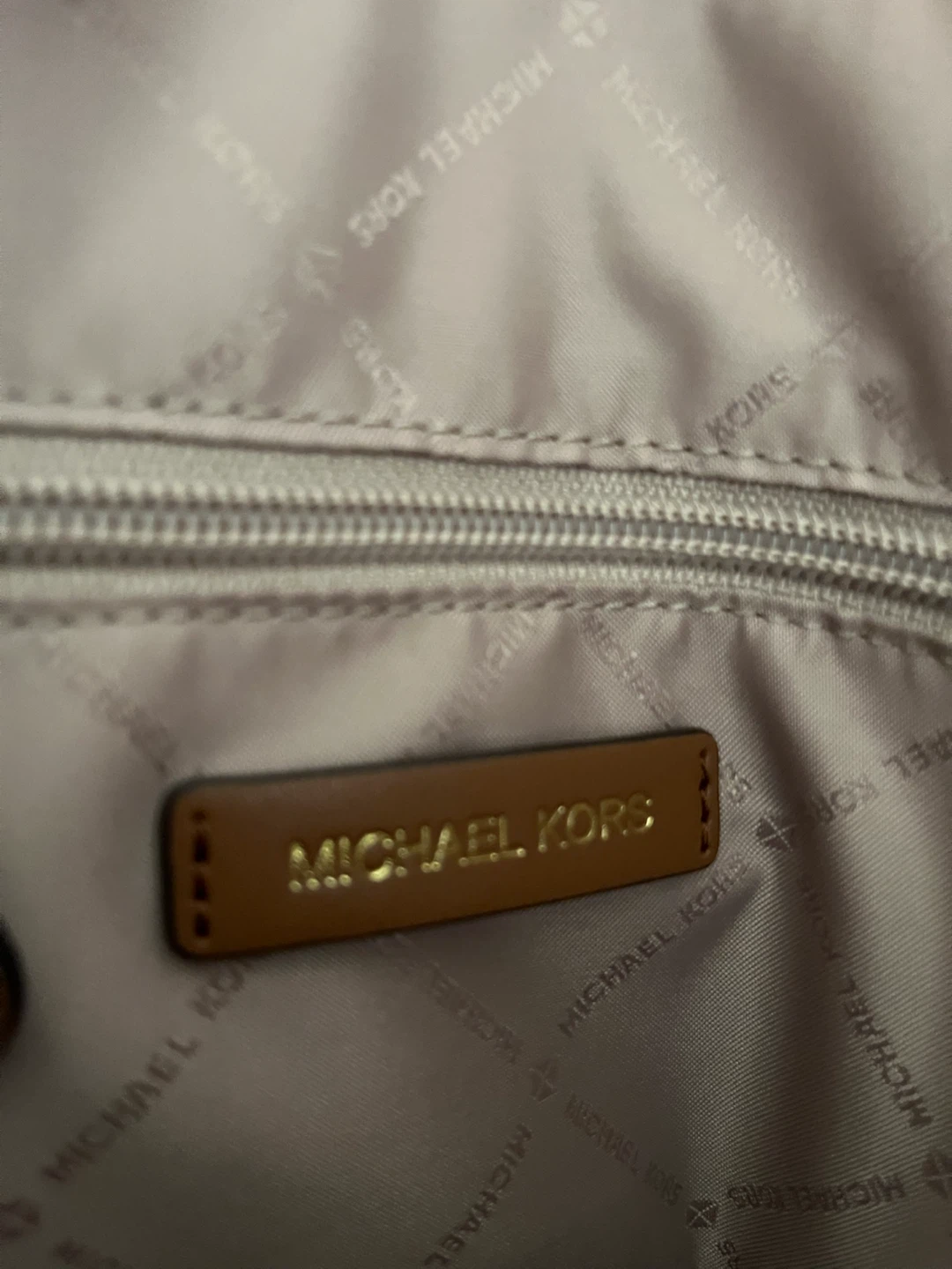 Michael Kors Brown Leather Tote Bag with Logo Strap - photo 5