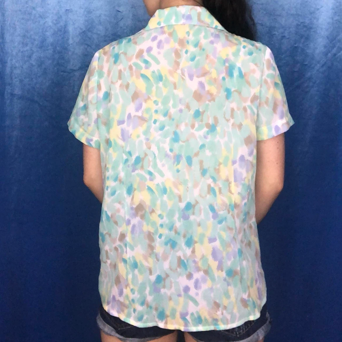 Retro Style Button-Up T-Shirt - photo 3