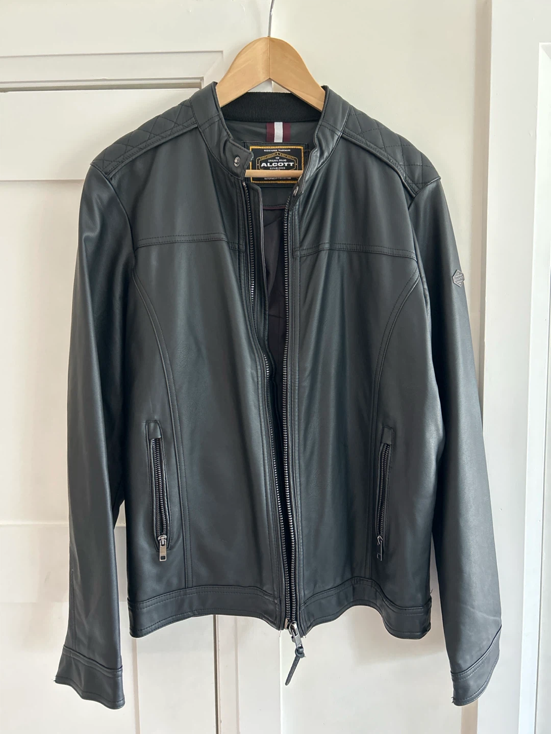 Alcott Black Faux Leather Moto Jacket