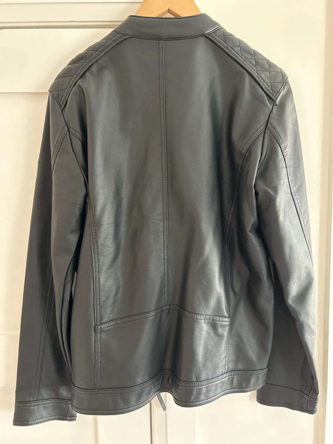 Alcott Black Faux Leather Moto Jacket - photo 3