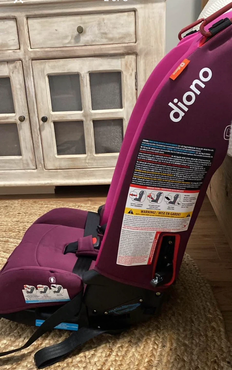 Diono Radian 3RXT Pink Blossom Convertible Car Seat - photo 2