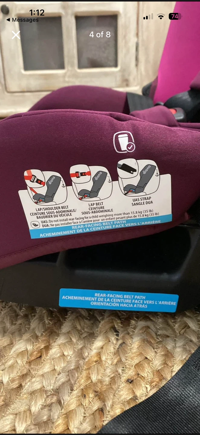 Diono Radian 3RXT Pink Blossom Convertible Car Seat - photo 4