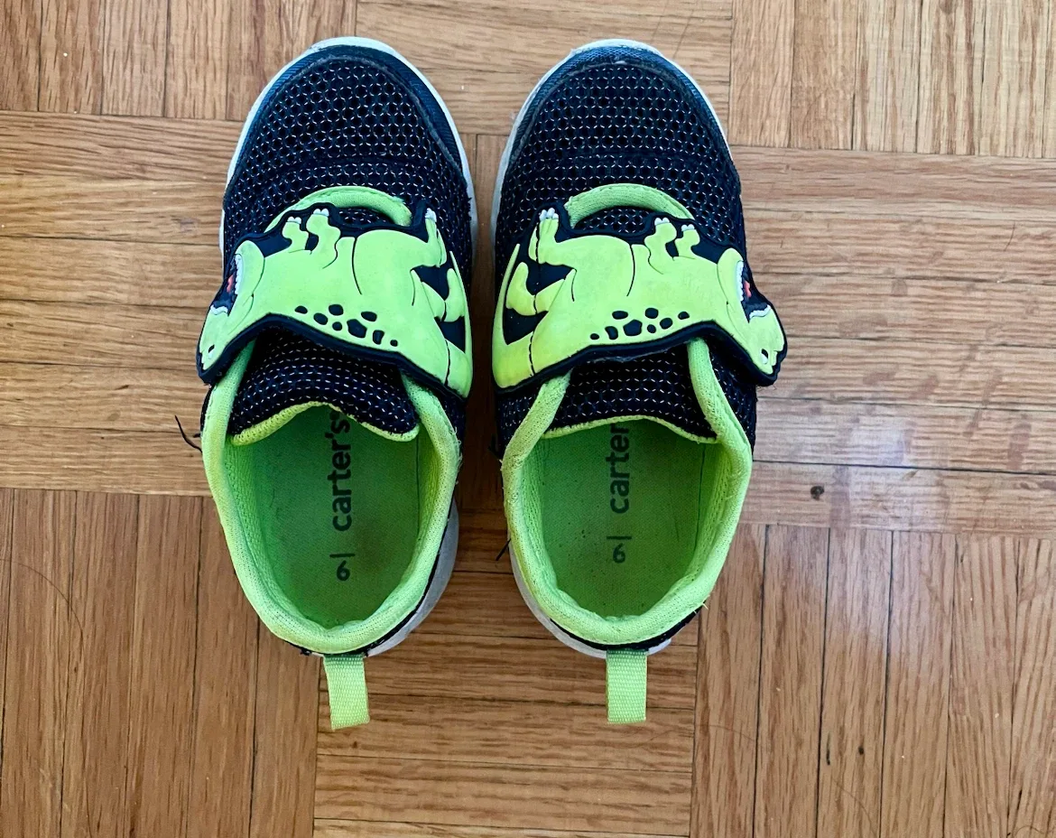 Carter's Toddler Dinosaur Sneakers with light