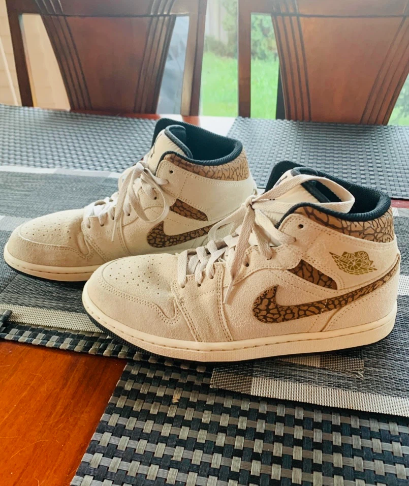 Shoes: Suede Nike Air Jordan 1 Mid size 8.5 - photo 3