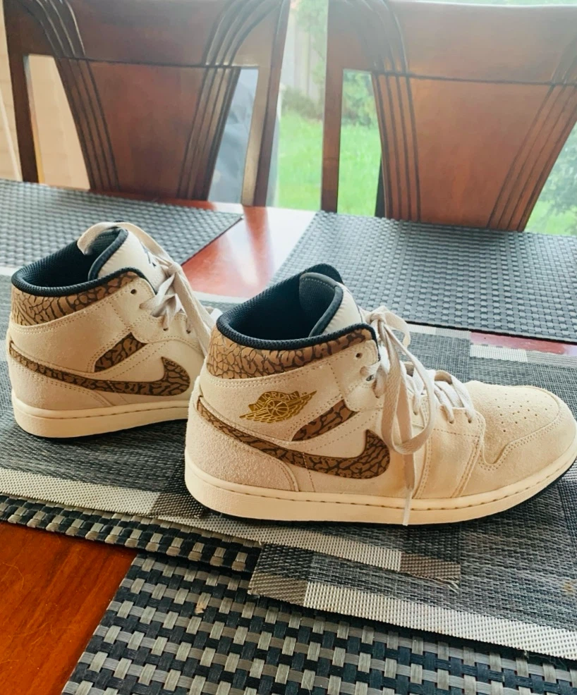 Shoes: Suede Nike Air Jordan 1 Mid size 8.5 - photo 4