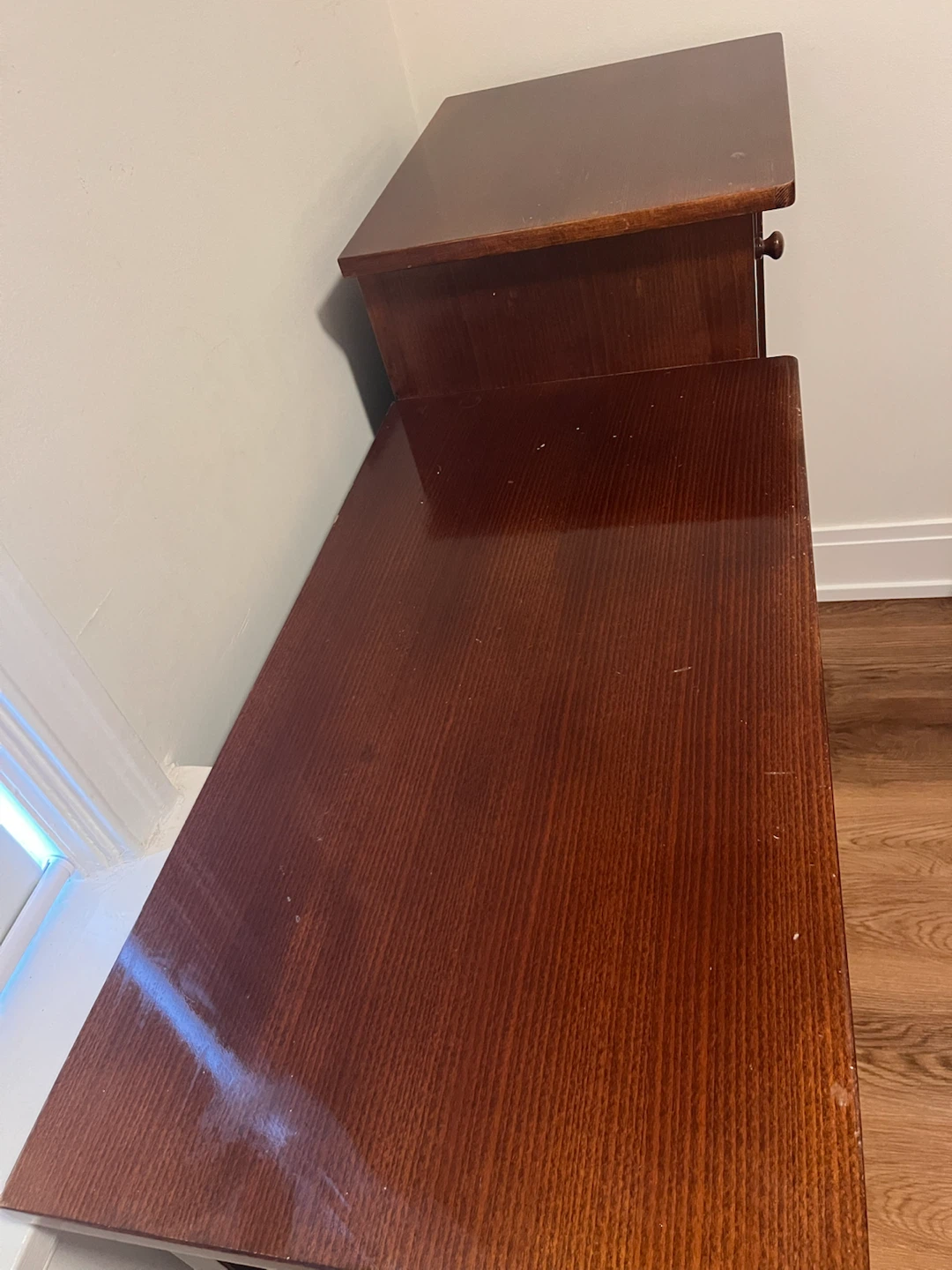 Wooden Crib and Baby Dresser Set with Changing Station - photo 4